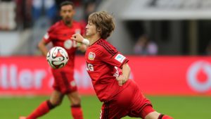 LEVERKUSEN, GERMANY - AUGUST 30: Tin Jedvaj of Leverkusen controls the ball during the Bundesliga match between Bayer Leverkusen and Hertha BSC Berlin at BayArena on August 30, 2014 in Leverkusen, Germany.  (Photo by Juergen Schwarz/Bongarts/Getty Images)