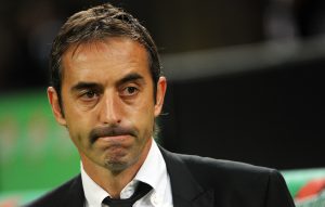 Cesena's head coach Marco Giampaolo prior the start of a Serie A soccer match between Ac Milan and Cesena at the Giuseppe Meazza Stadium in MIlan, 24 September 2011. ANSA/DANIEL DAL ZENNARO