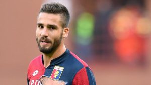 Genoa's Italian forward Leonardo Pavoletti during the Italian Serie A soccer match between CFC Genoa and Sassuolo Calcio at Luigi Ferraris Stadium in Genoa, 22 Novembre 2015. ANSA/ ARVEDA