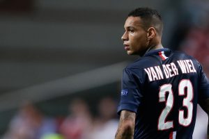 Gregory van der Wiel of Paris Saint Germain during the UEFA Champions League group F match between Ajax Amsterdam and Paris Saint-Germain on September 17, 2014 at the Amsterdam Arena in Amsterdam, The Netherlands.(Photo by VI Images via Getty Images)