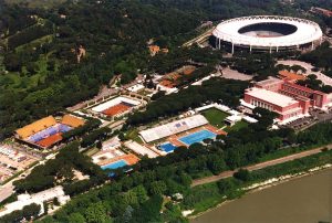 AEREAL VIEW OF ROME'S OLYMPIC STADIUM